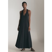 Massimo Dutti Długa sukienka black M3I21C06S