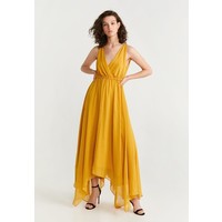Mango KINDER Długa sukienka mustard yellow M9121C3TW