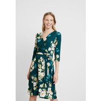 Wallis WINTER BOUQUET DRESS Sukienka z dżerseju forest green WL521C0PY