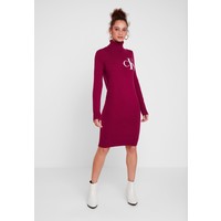 Calvin Klein Jeans MONOGRAM SWEATER DRESS Sukienka letnia beet red C1821C04A