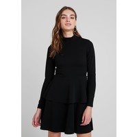 Missguided HIGH NECK FRILL DRESS Sukienka z dżerseju black M0Q21C183