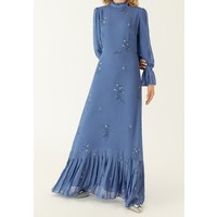 IVY & OAK PLISSÉ Długa sukienka parisian blue IV321C05Y