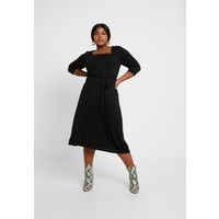 Dorothy Perkins Curve 3/4 SLEEVE MIDI Sukienka z dżerseju black DP621C0CY