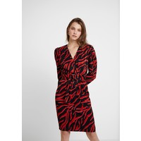 Gestuz CORRA DRESS Sukienka letnia black/coral GE221C04Z