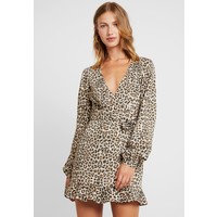 NA-KD OVERLAP MINI DRESS Sukienka letnia leopard NAA21C050