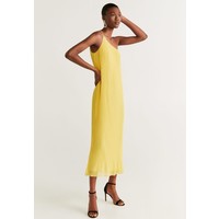Mango CITRIC-I Długa sukienka mustard yellow M9121C3R2