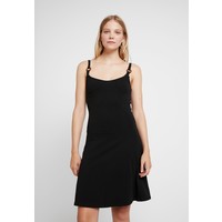 Dorothy Perkins LEAF STRAPPY SEAM FIT FLARE Sukienka z dżerseju black DP521C21E