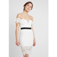 Rare London BARDOT DRESS Sukienka koktajlowa white/black RA621C02G