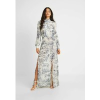 Missguided Tall CHINA PLATE BUTTON FRONT MAXI DRESS Sukienka koktajlowa blue MIG21C04U