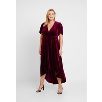 Missguided Plus WRAP FRONT HIGH LOW DRESS Suknia balowa berry M0U21C0A1