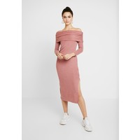 Topshop CUT AND SEW BARDOT DRESS Sukienka dzianinowa blush TP721C157