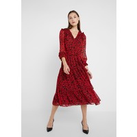 MICHAEL Michael Kors LEAF GARDEN TIERED DRESS Sukienka letnia black/scarlet MK121C0D6