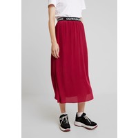 Calvin Klein Jeans LOGO ELASTIC MIDI SKIRT Długa spódnica beet red C1821B02H