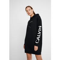 Calvin Klein Jeans INSTITUTIONAL LOGO HOODIE DRESS Sukienka letnia black beauty C1821J04B