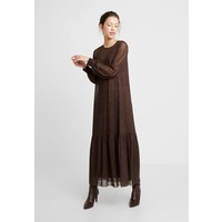 EDITED HARRIET DRESS Długa sukienka brown/black EDD21C00A