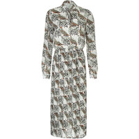 Monnari Sukienka z długim rękawem i plisowanym dołem FEM-19J-DRW64433-KMLC