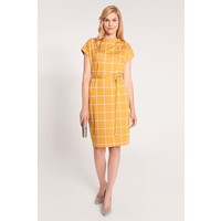Quiosque Żółta sukienka w kratkę wiązana w talii 4IS011321