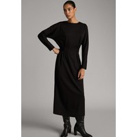 Massimo Dutti MIT GÜRTEL Sukienka letnia black M3I21C07T