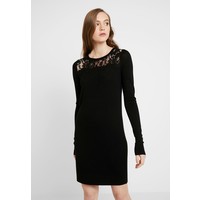 Vero Moda VMLACOLE LS DRESS Sukienka dzianinowa black VE121C207