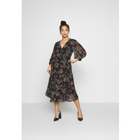 Vero Moda Petite VMJULIE 3/4 CALF DRESS Sukienka letnia black VM021C044