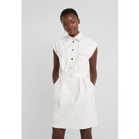 Pinko SAVARIN ABITO WASHED SIMILPELL Sukienka koszulowa bianco P6921C06D