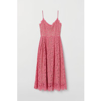 H&M Koronkowa sukienka 0608007017 Różowy