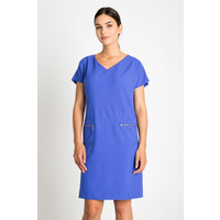 Quiosque Niebieska sukienka z zamkami na biodrach 4FC020801