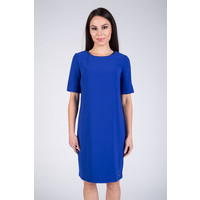 Quiosque Niebieska sukienka z rozciętymi rękawami 4CT560801