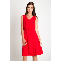 Quiosque Czerwona rozkloszowana sukienka 4GG012601