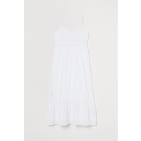H&M Długa sukienka z koronką 0752486001 Biały
