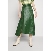 3.1 Phillip Lim SKIRT WITH SIDE SNAP Spódnica trapezowa vetiver green 31021B007