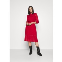 Dorothy Perkins PLAIN PUSSYBOW FRILL DRESS Sukienka letnia red DP521C2A7