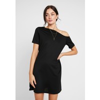 NA-KD OFF SHOULDER RELAXED Sukienka z dżerseju black NAA21C08Z