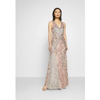 Maya Deluxe DEEP V NECK EMBELLISHED MAXI DRESS WITH CUT OUT BACK Suknia balowa nude/multi M2Z21C05L