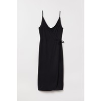 H&M Dżersejowa sukienka z modalem 0732418002 Czarny