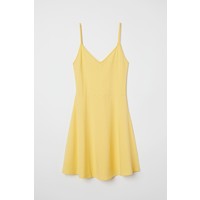 H&M Krótka sukienka z dżerseju 0496762005 Żółty