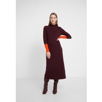 MAX&Co. IMEIDE Sukienka dzianinowa burgundy pattern MQ921C089