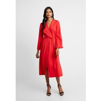 Closet PLEATED SLEEVE WRAP DRESS WITH FRONT TIE Sukienka letnia red CL921C0LT
