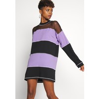 The Ragged Priest SKATER DRESS Sukienka z dżerseju black/purple THJ21C020