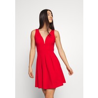 WAL G. PLEATED SKATER DRESS Sukienka z dżerseju red WG021C0FB