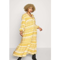 ONLY Carmakoma CARMARRAKESH CALF DRESS Długa sukienka golden spice/cloud dancer ONA21C070