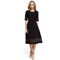 MOE M272 Sukienka z szyfonem czarna