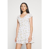 Hollister Co. TIERED SHORT DRESS Sukienka koszulowa white H0421C024