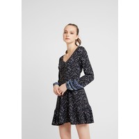 Hollister Co. SHORT DRESS Sukienka letnia black ditsy H0421C020