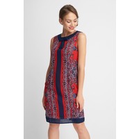 Quiosque Czerwona prosta sukienka z orientalnym wzorem 4HN002651