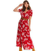 Top Secret długa sukienka w kwiaty SSU2761