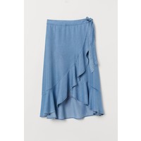 H&M Kopertowa spódnica z lyocellu 0778495002 Niebieski denim