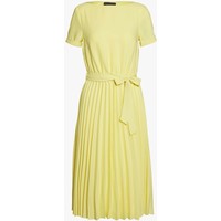 Dorothy Perkins SLEEVE KEYHOLE PLEATED MIDI DRESS Sukienka letnia sunshine yellow DP521C2E5