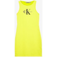 Calvin Klein Jeans MONOGRAM TANK DRESS Sukienka z dżerseju solar yellow C1821C055