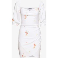 Missguided Petite DITSY FLORAL MILKMAID MINI DRESS Sukienka z dżerseju white M0V21C0AT
